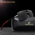 Stevvex Kingseven aluminum polarized mirror sunglasses with sleek frame and reflective lenses for stylish eye protection.