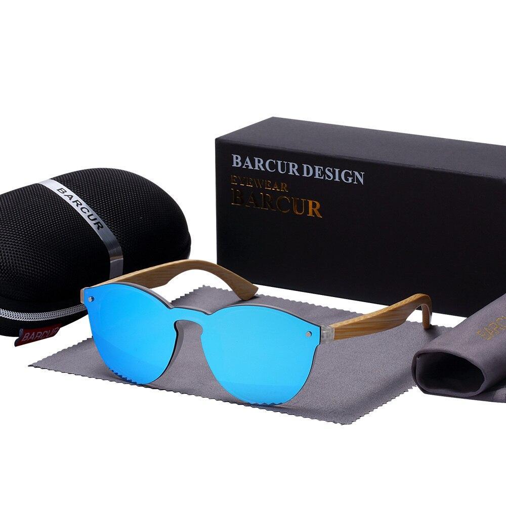Luxury bamboo wood round sunglasses by Stevvex with UV400 protection, featuring natural wood grain and stylish design.