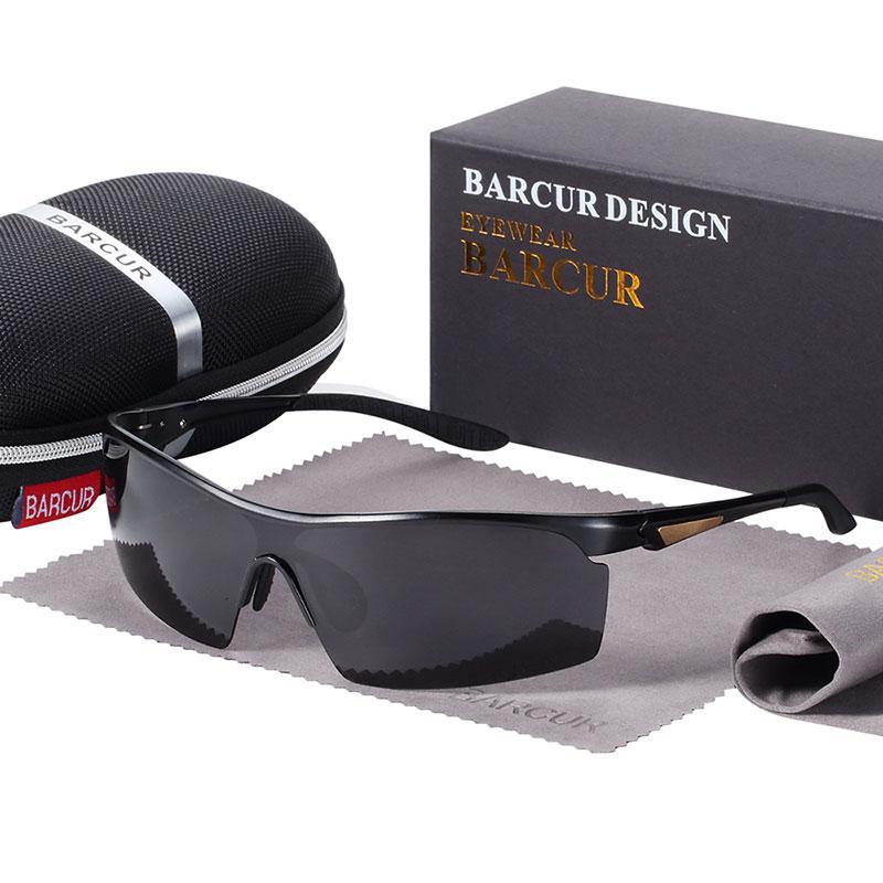 Stevvex sports aluminum polarized UV400 unisex sunglasses with sleek design and tinted lenses for outdoor activities.