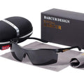 Unisex sports sunglasses by Stevvex with aluminum frame, polarized lenses, UV400 protection, designed for active outdoor wear.
