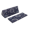 Sun Moon & Stars Print Vegan Leather Glasses Case