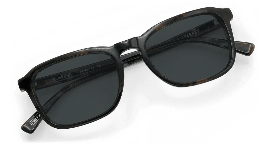 Hawksbill Acetate Rectangle Sunglasses – Handcrafted & UV Protected | Nectar