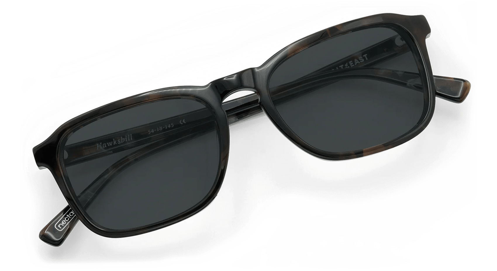 Hawksbill Acetate Rectangle Sunglasses – Handcrafted & UV Protected | Nectar