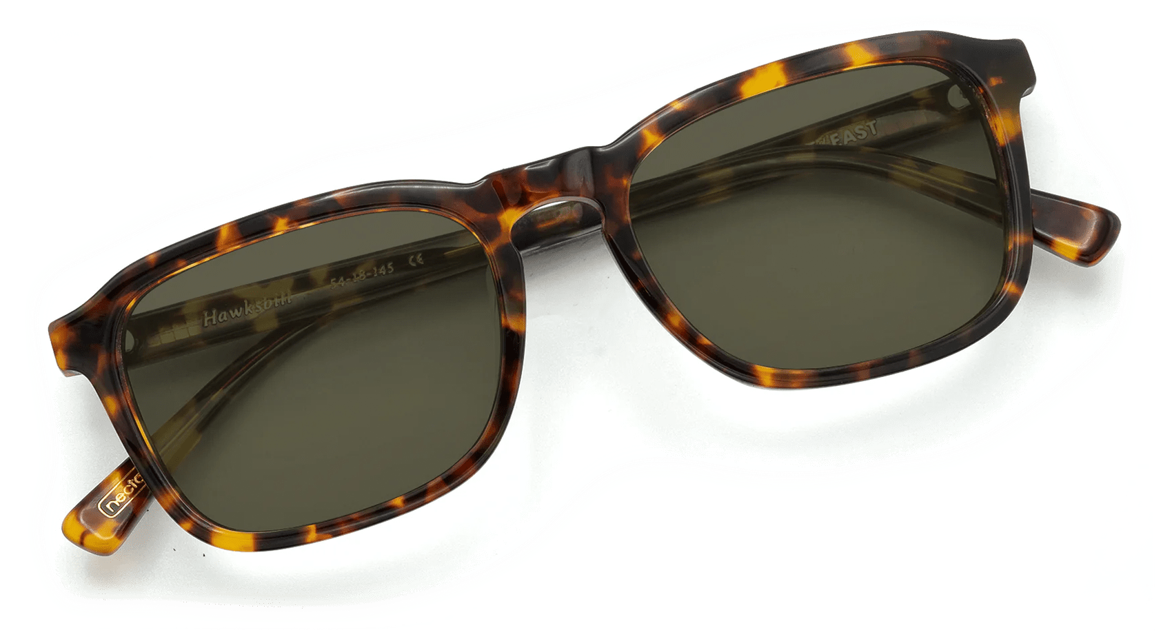 Hawksbill Acetate Rectangle Sunglasses – Handcrafted & UV Protected | Nectar
