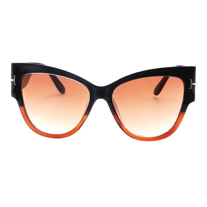 Oversized cat eye polarized UV400 sunglasses for women by Stevvex, featuring a stylish frame and tinted lenses.