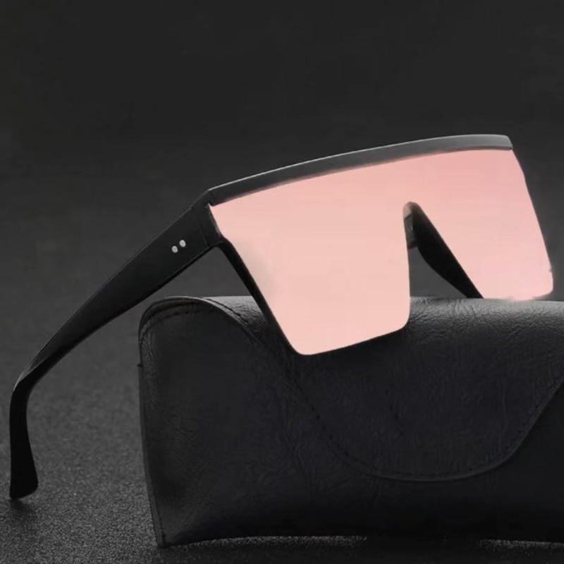 Stevvex Modern Oversized Square Gradient Sunglasses – UV400
