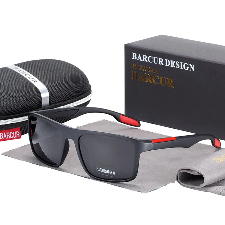 Stevvex BARCUR TR90 Ultralight Polarized UV400 sunglasses with sleek design and polarized lenses for UV protection.