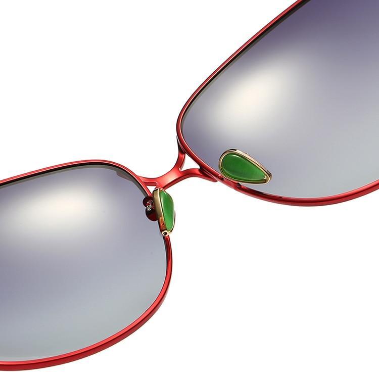 Elegant Stevvex polarized luxury women's sunglasses with sleek frame and tinted lenses for stylish sun protection.