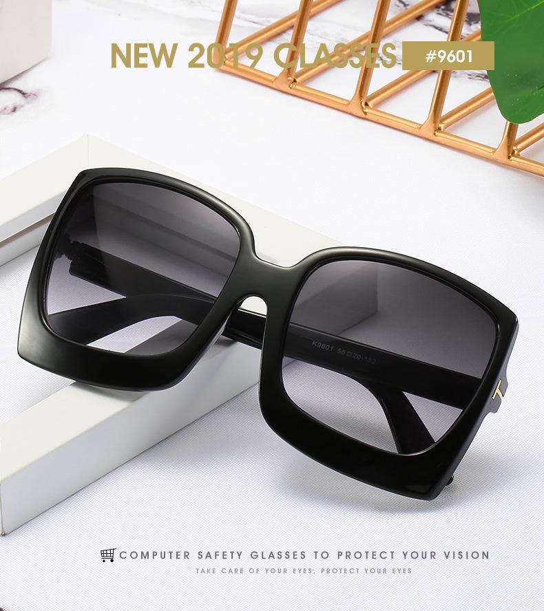 Stevvex oversized square gradient sunglasses with UV400 protection, featuring stylish tinted lenses and thick black frames.