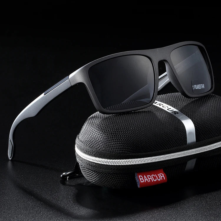 Stevvex BARCUR TR90 ultralight polarized UV400 sunglasses with sleek frame and tinted lenses, ideal for outdoor wear.