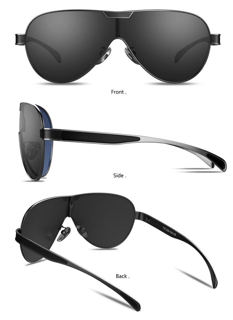 Stevvex Polarized Aviator Sunglasses – UV400 Stainless Steel Unisex