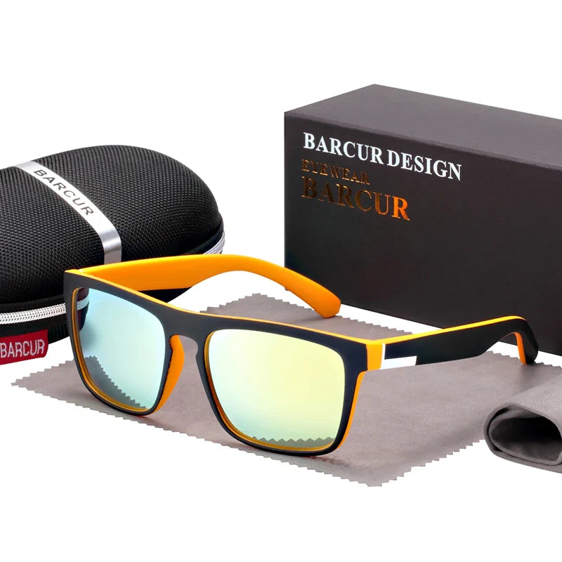 Men's Polarized Square Sunglasses – UV400 Anti-Glare Driving