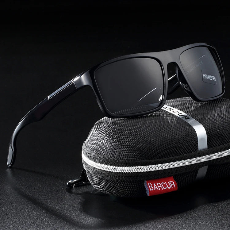 Stevvex BARCUR TR90 ultralight polarized UV400 sunglasses with sleek frame and tinted lenses, designed for style and eye protection.