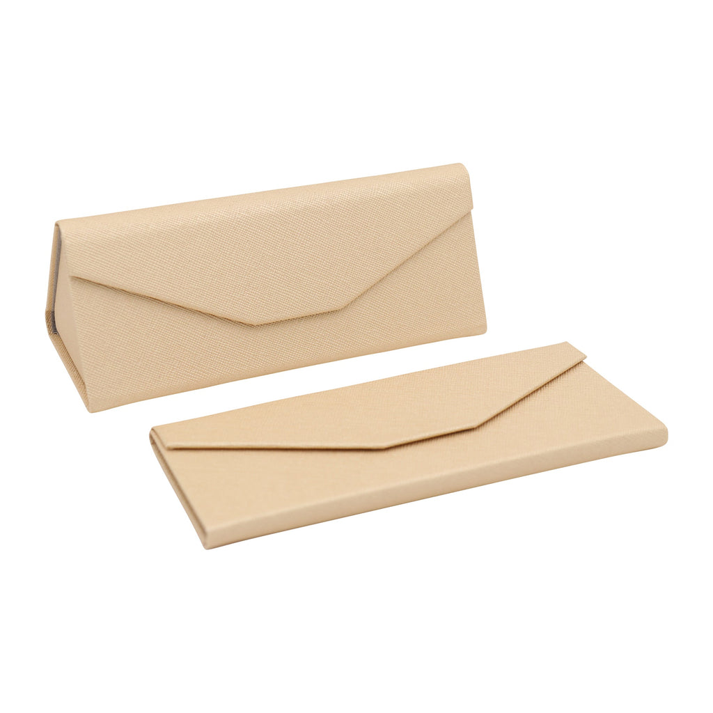 Metallic Gold Vegan Leather Glasses Case