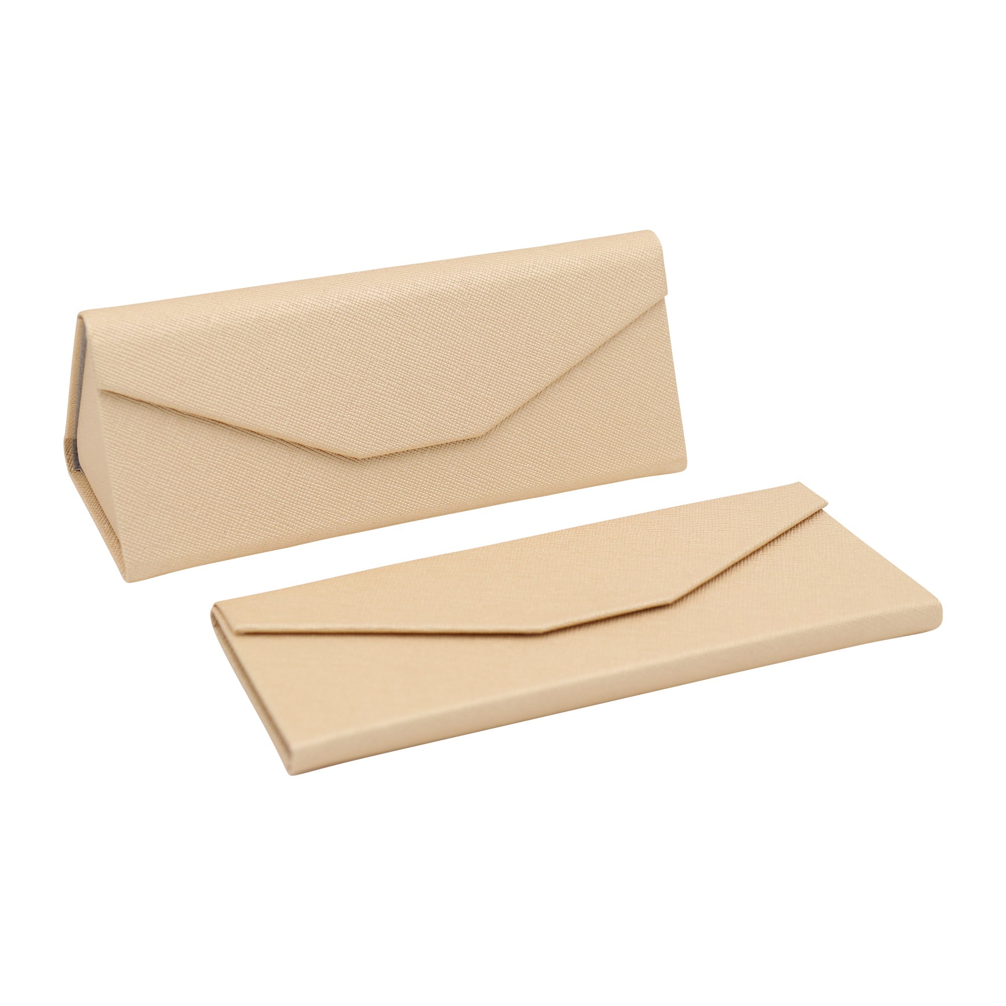 Metallic Gold Vegan Leather Glasses Case