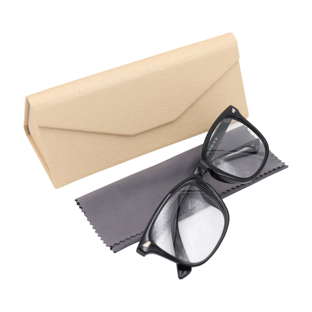 Metallic Gold Vegan Leather Glasses Case