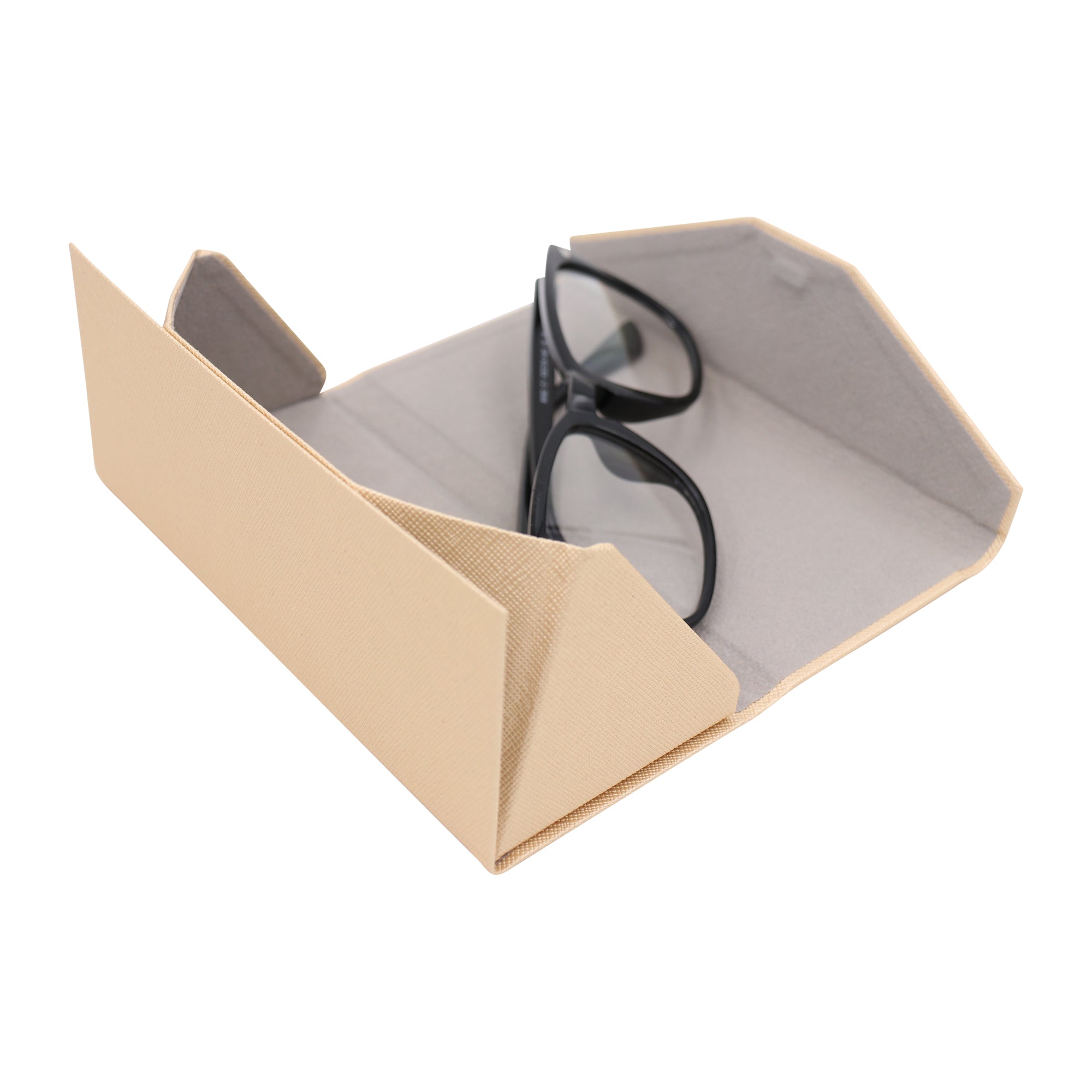 Metallic Gold Vegan Leather Glasses Case