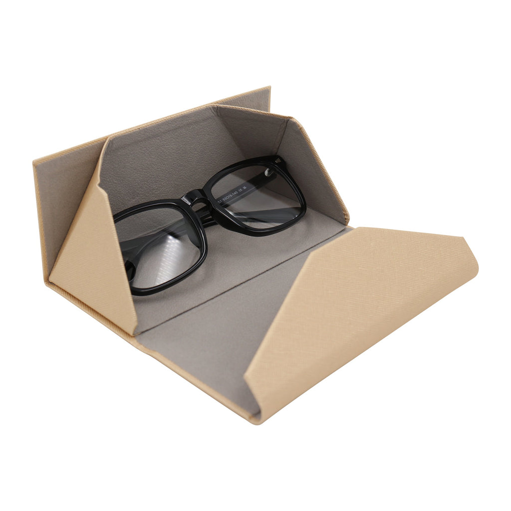 Metallic Gold Vegan Leather Glasses Case