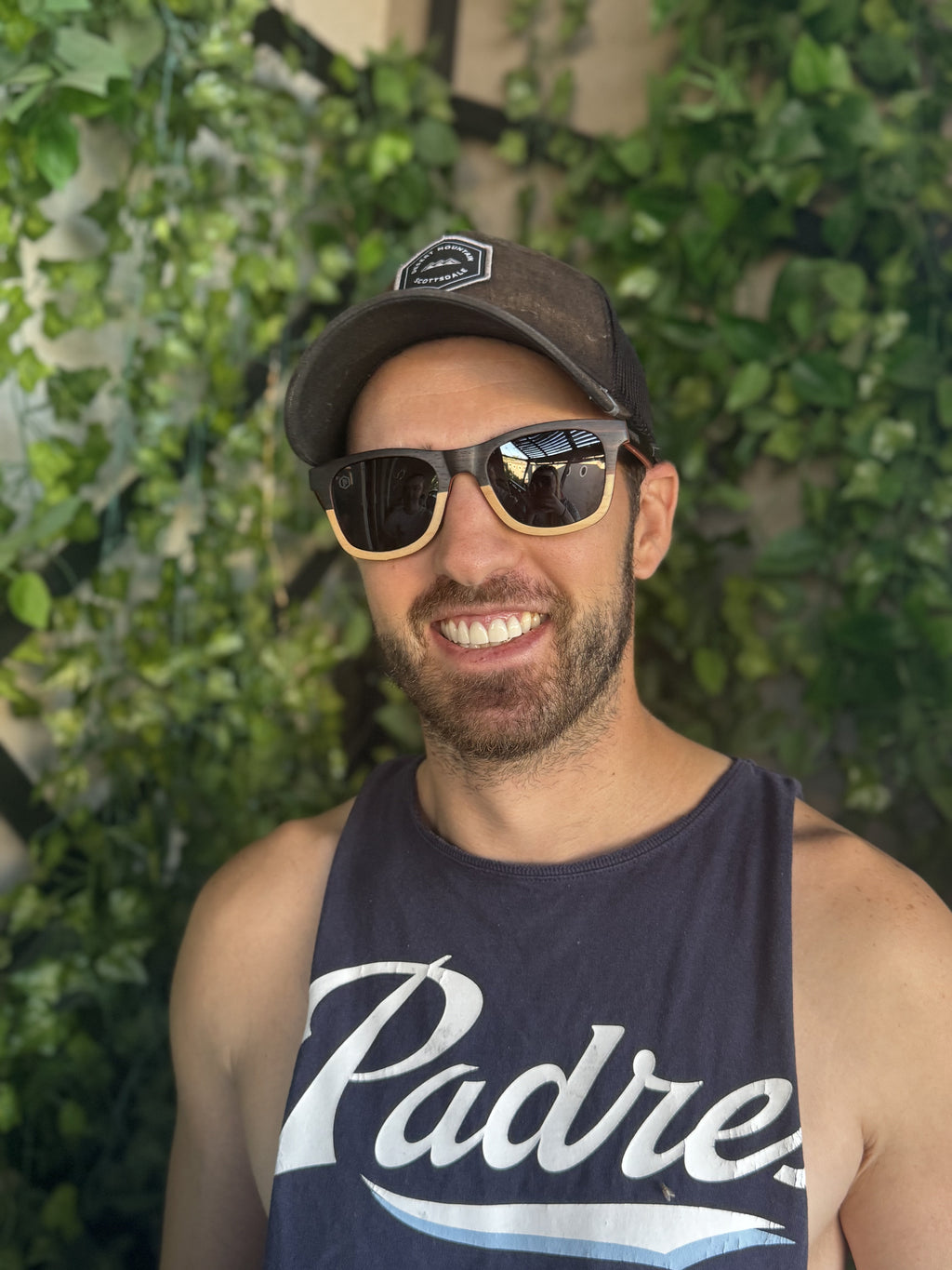 Papago Half Dunes sunglasses shown with black frames and tinted lenses, stylish eyewear for sun protection.