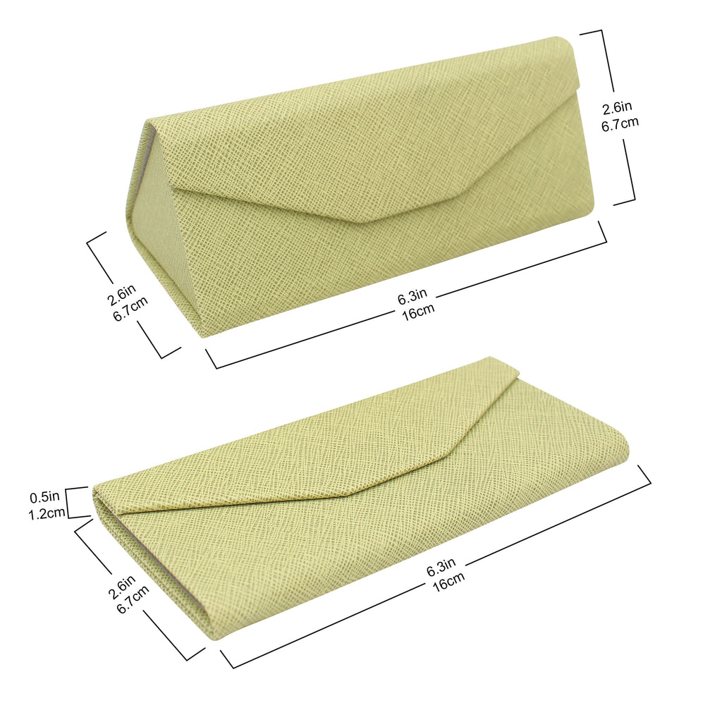 Olive Vegan Leather Glasses Case