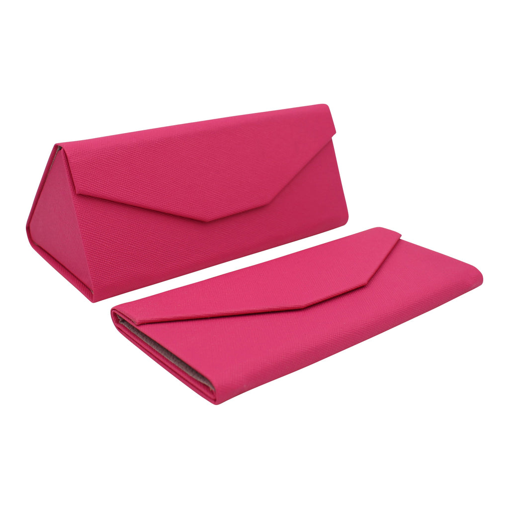 Fuchsia Vegan Leather Glasses Case