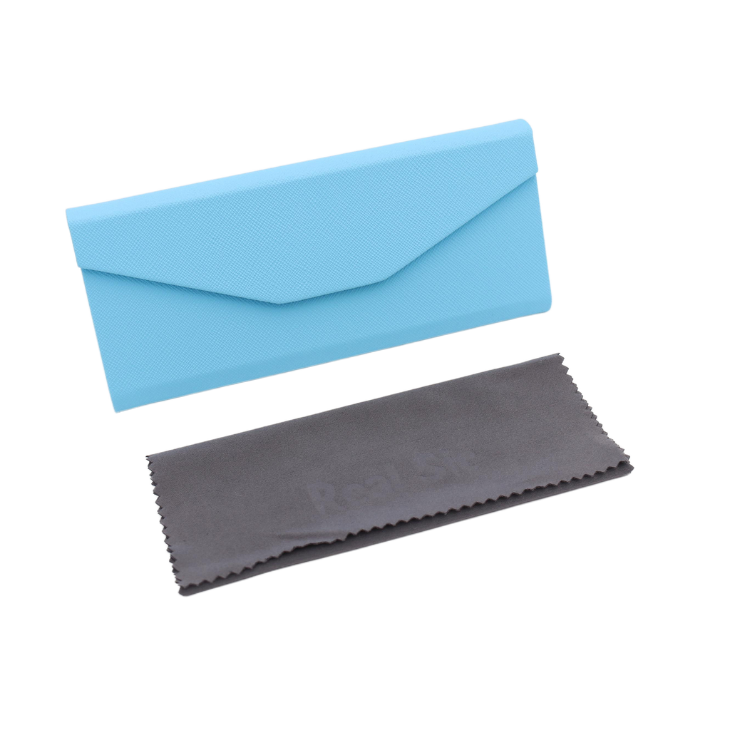 Powder Blue Vegan Leather Glasses Case