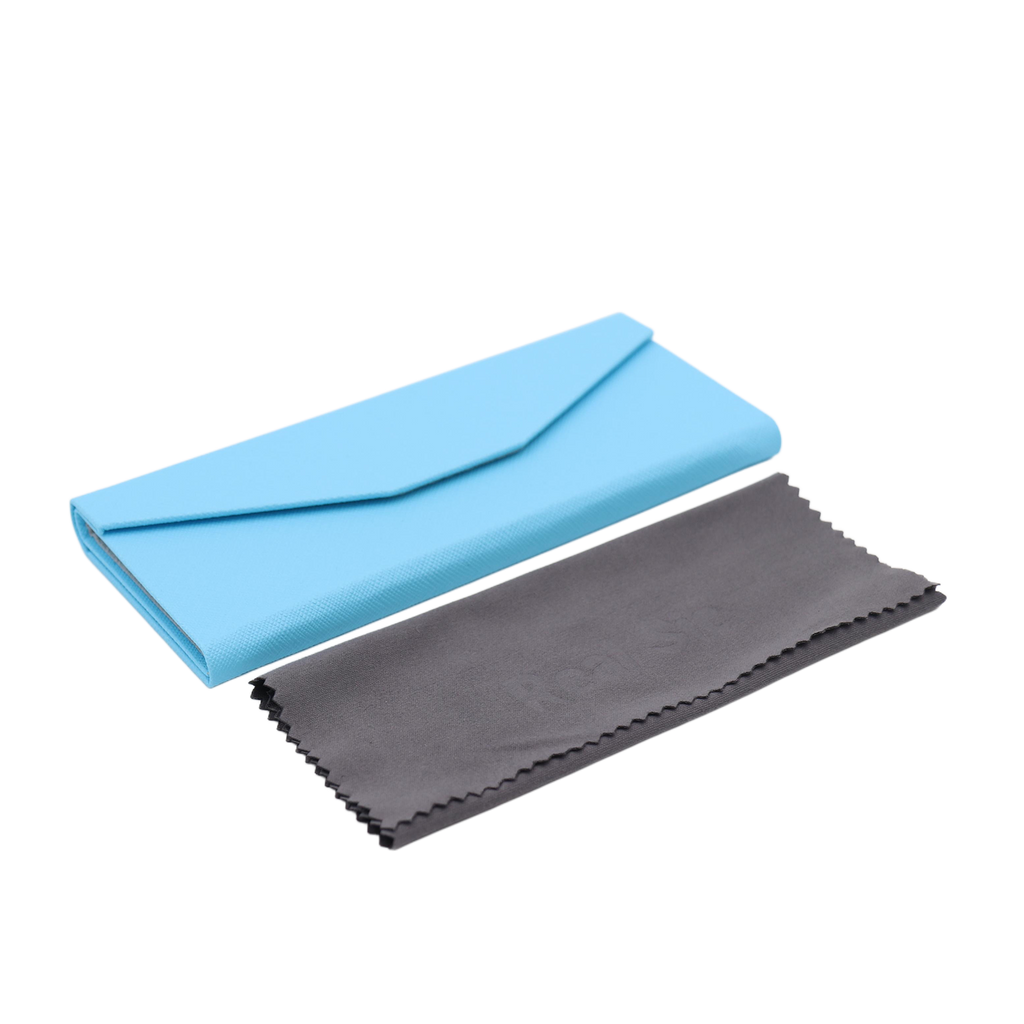 Powder Blue Vegan Leather Glasses Case