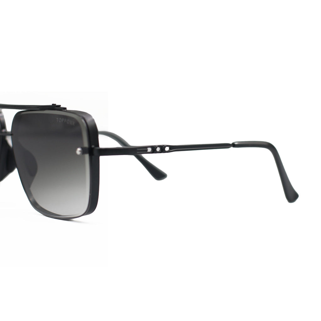 TopFoxx Smaller Bella Midnight Tangle-Free Aviator Sunglasses