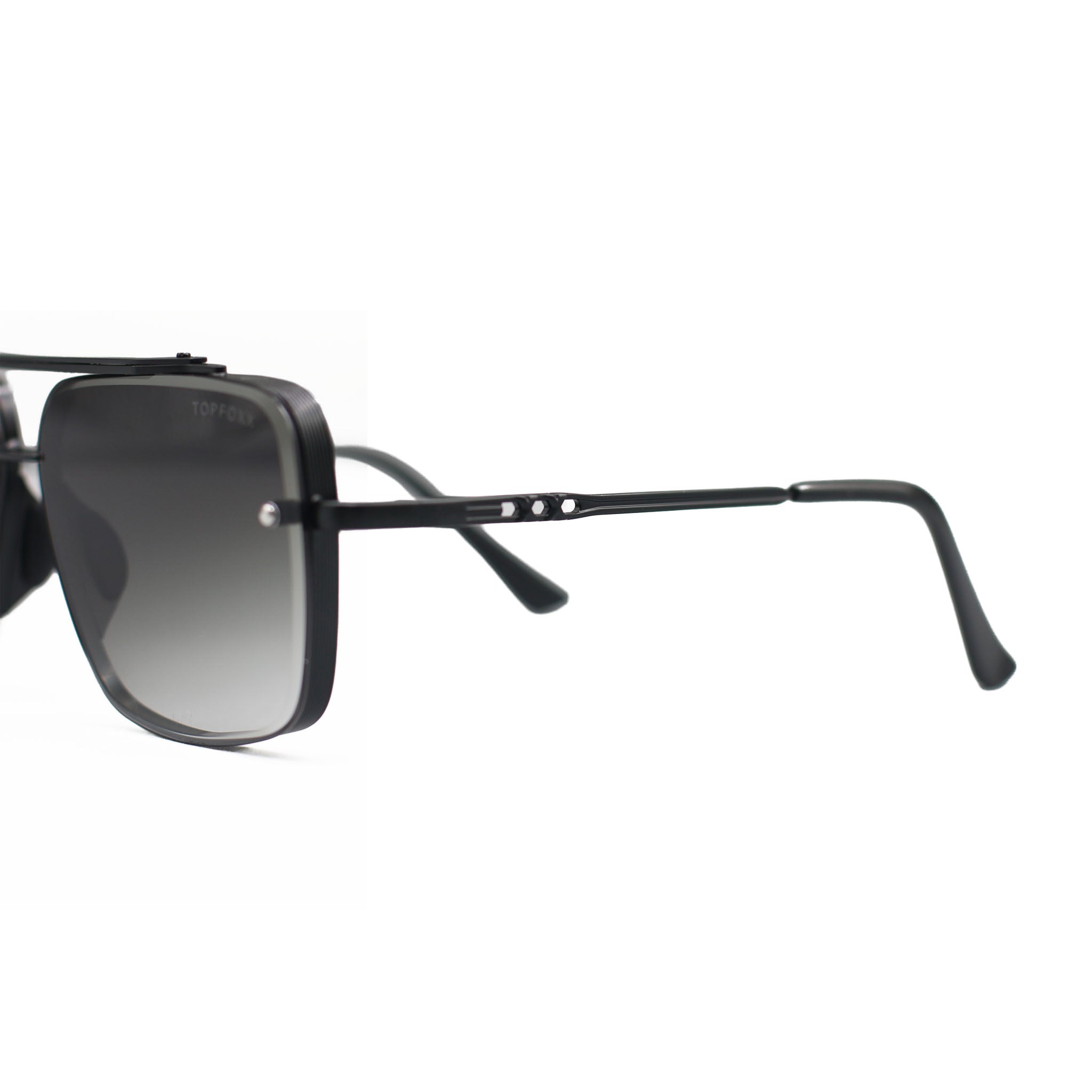 TopFoxx Smaller Bella Midnight Tangle-Free Aviator Sunglasses