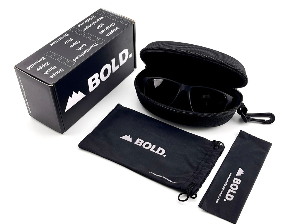 Boldouterwear Thunderhead performance sunglasses with sleek frames, designed for MTB, ski, and lifestyle activities.