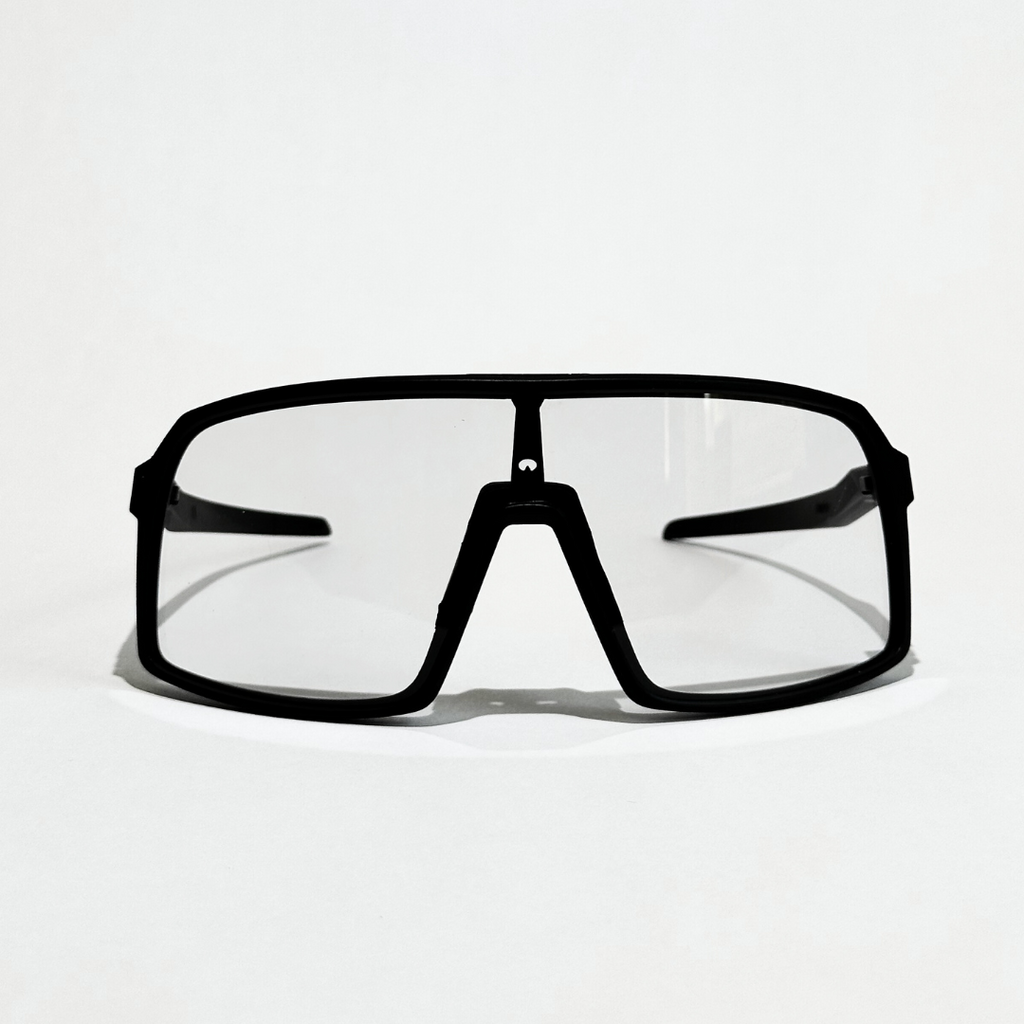 Photochromic mountain bike sunglasses by Eastern Outer featuring sleek, durable frames and adaptive tinted lenses for outdoor cycling.