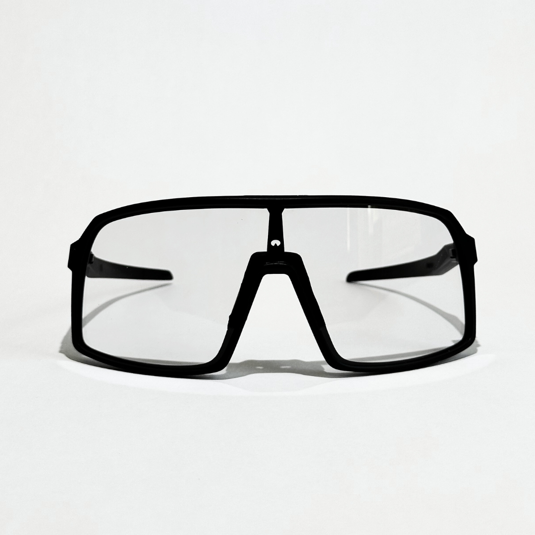 Photochromic mountain bike sunglasses by Eastern Outer featuring sleek, durable frames and adaptive tinted lenses for outdoor cycling.