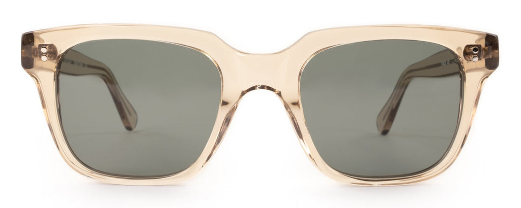Lincoln Wayfarer Sunglasses – Transparent Frame, Double Rivet | Benny's Eyewear