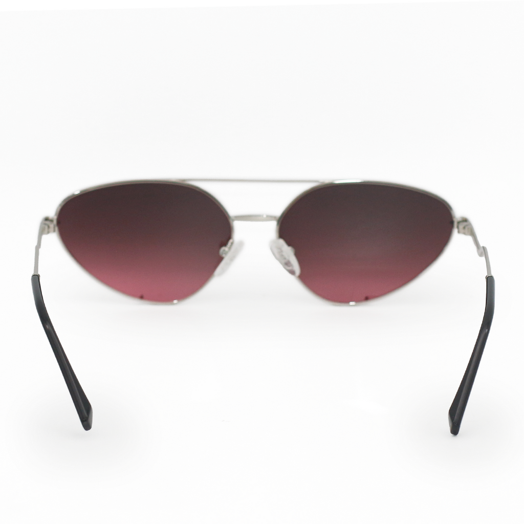 TopFoxx Lucky Star Ruby & Silver Cat Eye Aviator Sunglasses