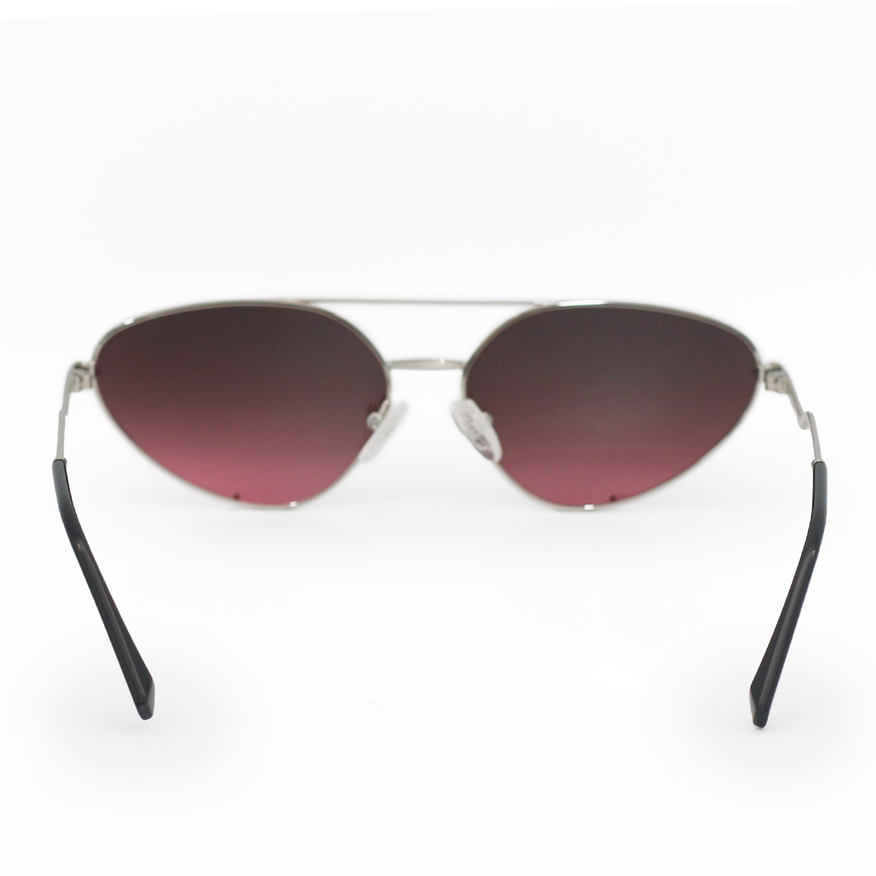 TopFoxx Lucky Star Ruby & Silver Cat Eye Aviator Sunglasses
