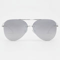 TopFoxx Smaller Megan 2 Silver Metal Aviator Sunglasses