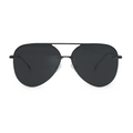 TopFoxx Smaller Megan 2 Jet Black Aviator Sunglasses