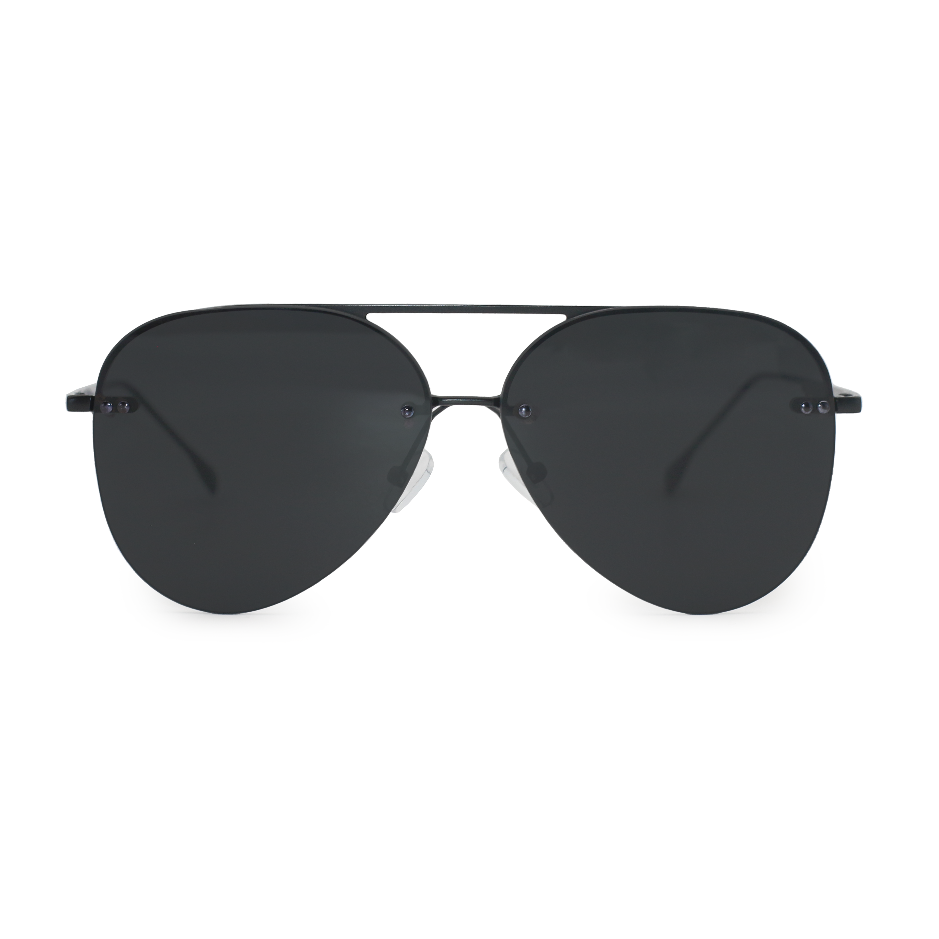TopFoxx Smaller Megan 2 Jet Black Aviator Sunglasses