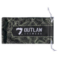 OutLaw Eyewear NVG camo glasses cleaning pouch with soft material for cleaning and protecting eyewear.