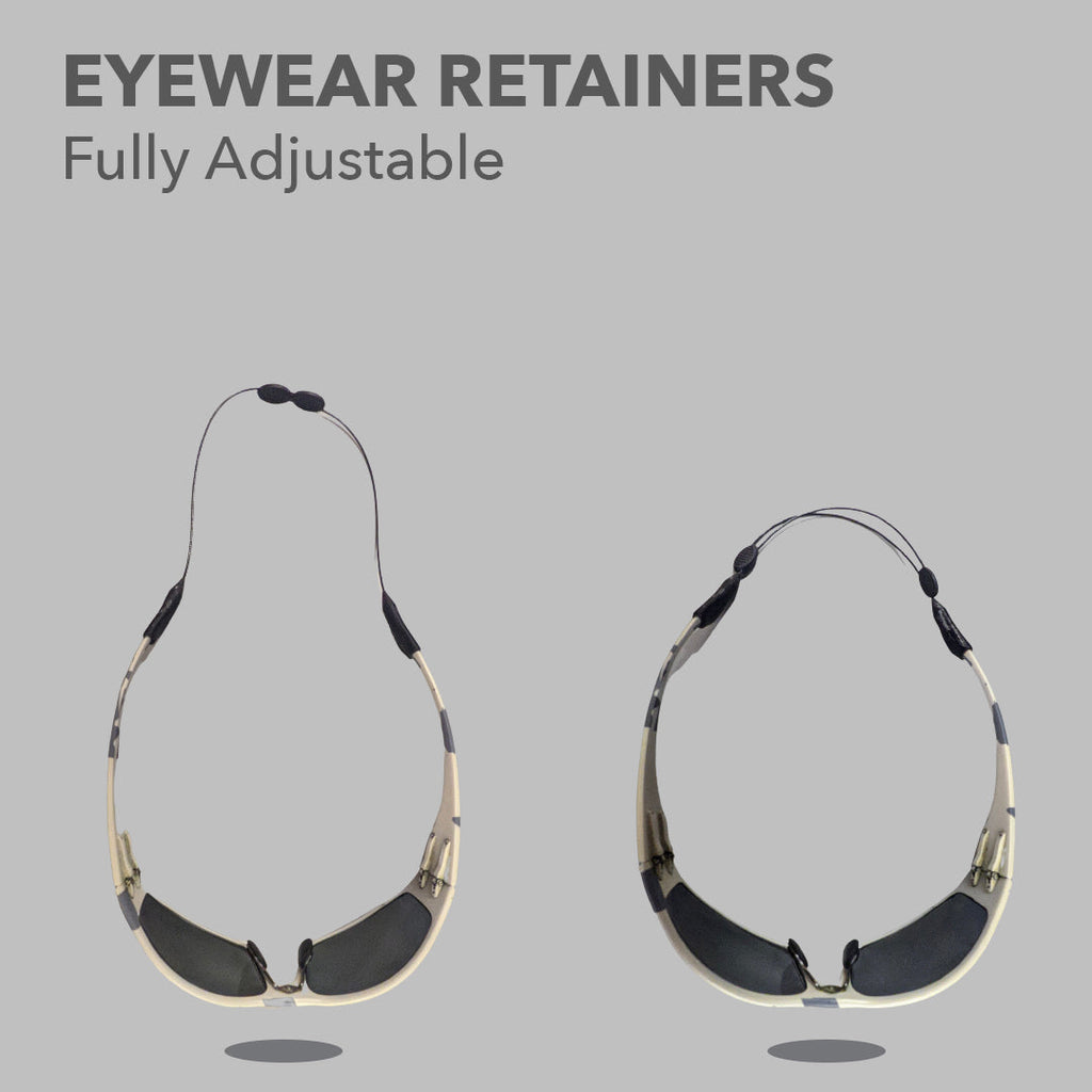 OutLaw Eyewear camouflage MoLLE sunglasses case with retaining cord, durable eyewear accessory for secure storage.