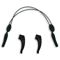 OutLaw Eyewear tactical glasses retaining cord with ear hook grips, designed to secure eyewear during active use.