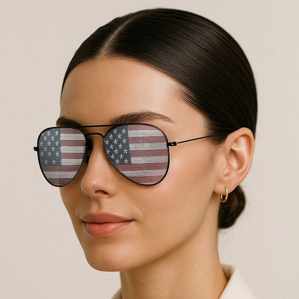 TopFoxx Patriot Eyes Aviator Sunglasses
