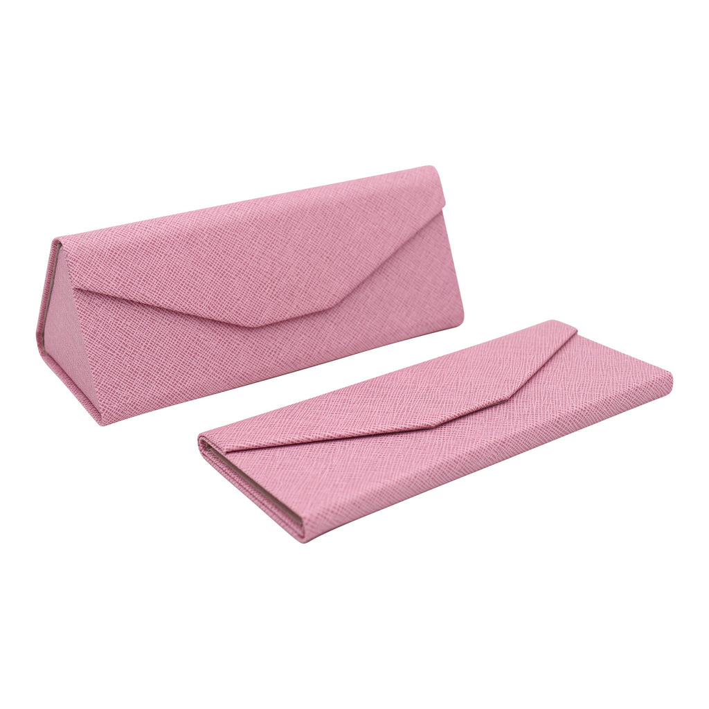 Pink Vegan Leather Glasses Case