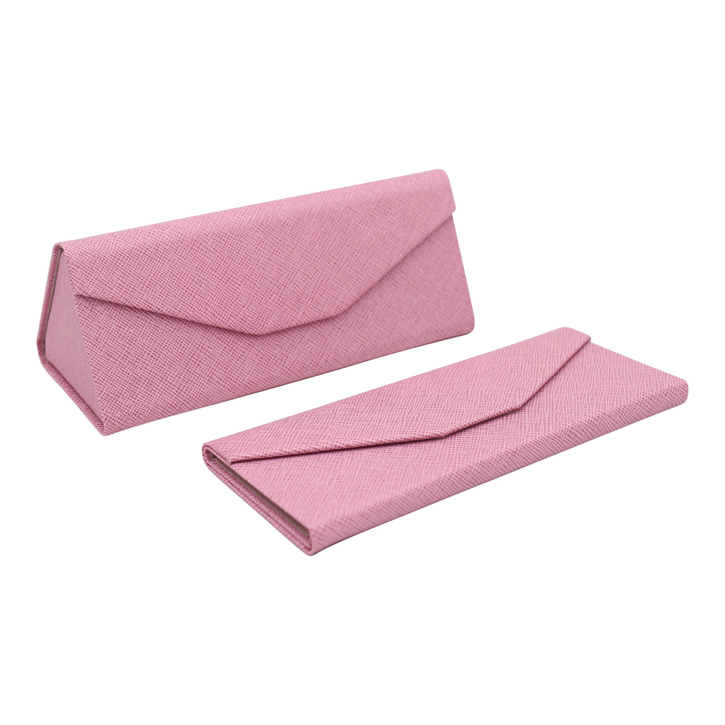 Pink Vegan Leather Glasses Case