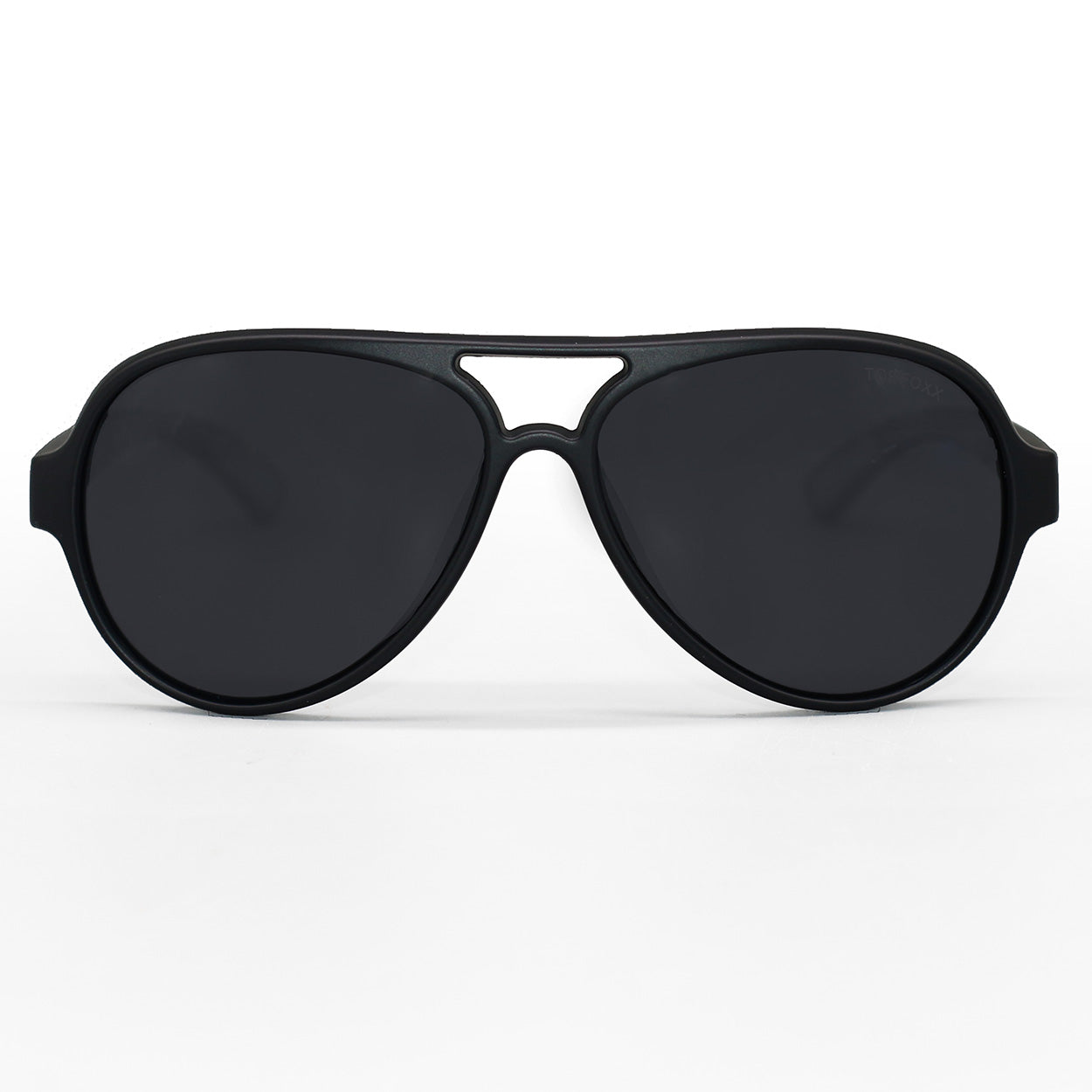 TopFoxx Poseidon Black Tangle-Free Floating Aviator Sunglasses