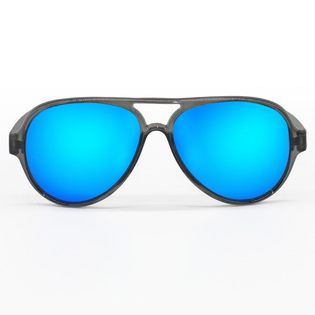 TopFoxx Poseidon Mirrored Blue Tangle-Free Floating Aviator Sunglasses