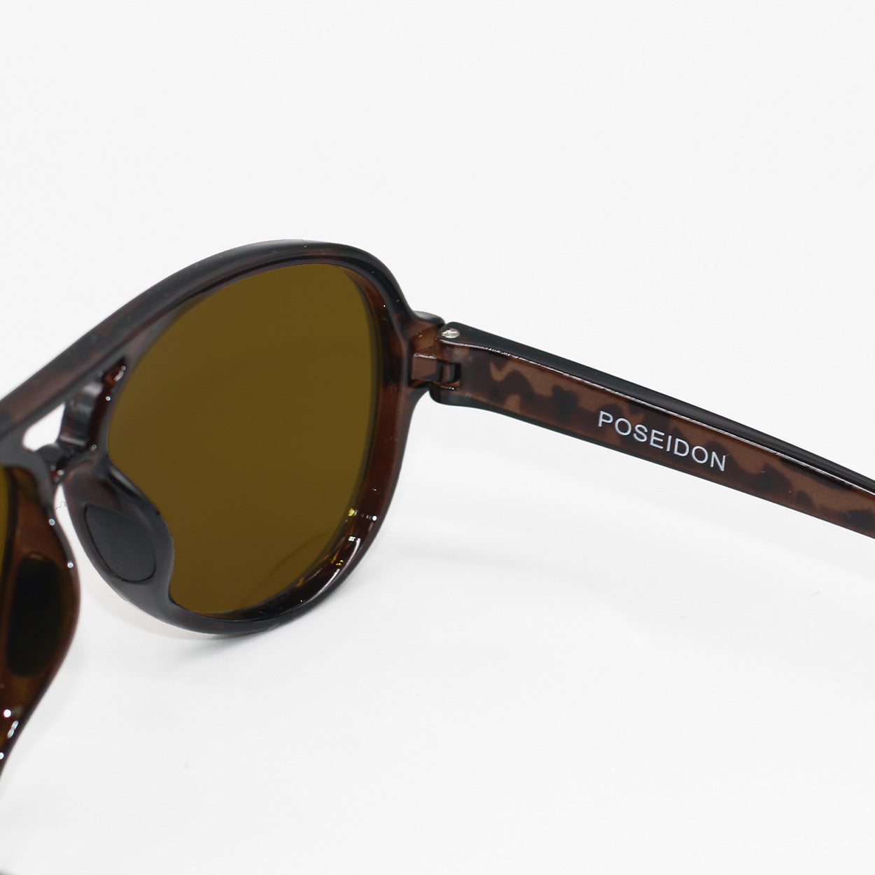 TopFoxx Poseidon Brown Tortoise Tangle-Free Floating Aviator Sunglasses
