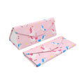 Unicorn Rainbow Print Vegan Leather Glasses Case