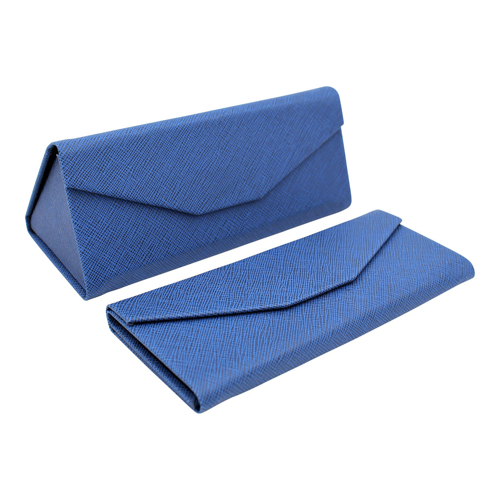 Navy Vegan Leather Glasses Case