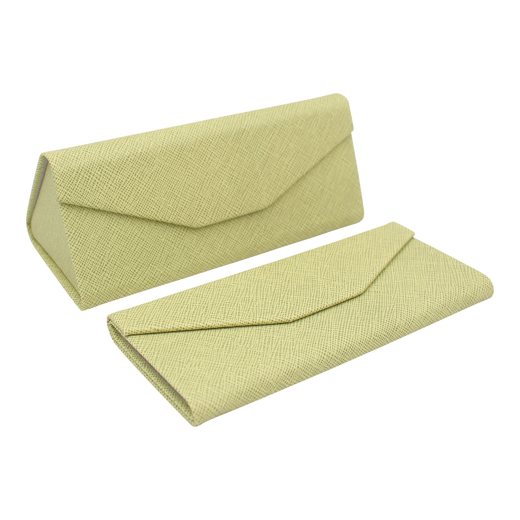 Olive Vegan Leather Glasses Case